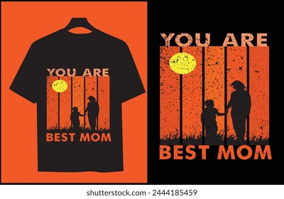 Mother tshirt design mom and son best friends for life