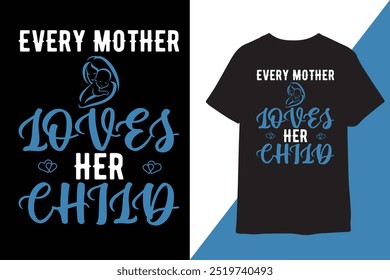Mother typography modern t-shirt design