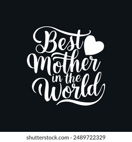 Diseño de camiseta de Vector de tipografía madre