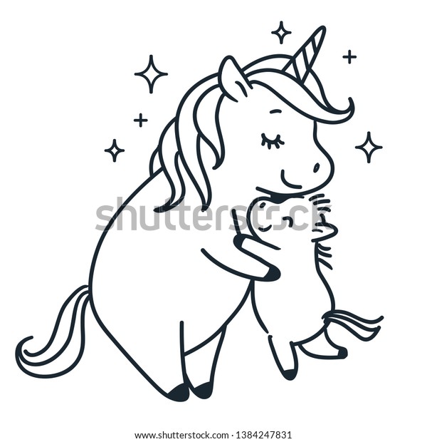 Descubra Madre Unicornio Dando Un Abrazo A Imagenes De Stock En Hd Y Millones De Otras Fotos Ilustraciones Y Vectores En Stock Libres De Regalias En La Coleccion De Shutterstock Se Agregan Miles De Imagenes Nuevas De Alta Calidad Todos Los Dias