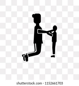 Mother vector icon isolated on transparent background, Mother logo concept