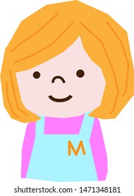 Mother wearing a gentle smiling apron
