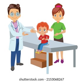 Mother Who Had Her Child Examined Stock Vector (Royalty Free ...