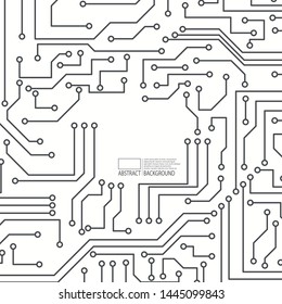 Motherboard, abstract drawing,connection. Technology. Vector graphics