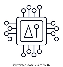 Mainboard-Chiptechnologie linear isoliert