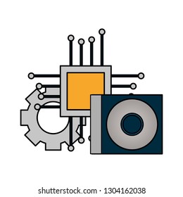 motherboard circuit compact disk setting