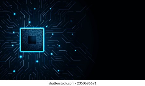 Motherboard digital chip. Circuit board background. Futuristic concept. High-tech technology background