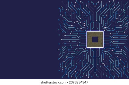 Motherboard digital chip. Circuit board background. Futuristic concept. High-tech technology background