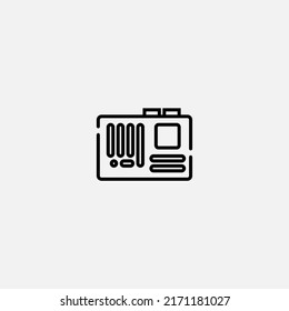 Motherboard icon sign vector,Symbol, logo illustration for web and mobile