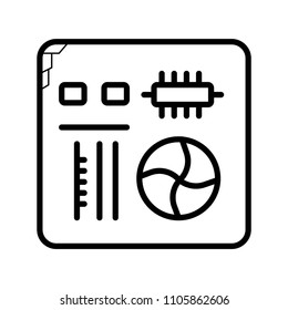 Motherboard icon vector