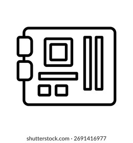 motherboard icon vector design template simple and clean