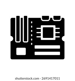 Hauptplatine Symbol Vektor Design Vorlage einfach und sauber