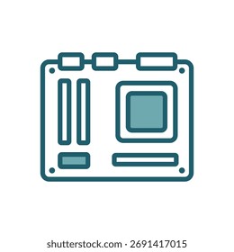 motherboard icon vector design template simple and clean