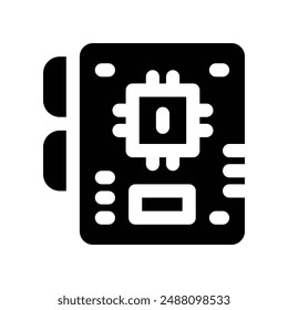 motherboard icon. vector glyph icon for your website, mobile, presentation, and logo design.