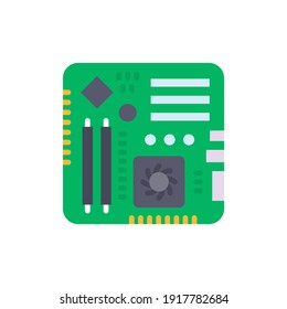 Icono de la tarjeta madre en vector. Logotipo