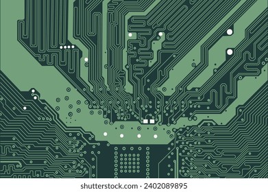 Hintergrund der Hauptplatine auf Mikrochip-Schaltungen, 