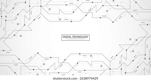 Motherboard technology abstract texture design. Creative idea AI banner concept for internet technology. Software coding. Digital concept for poster, cover, banner, header, web, presentation template.