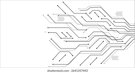 Motherboard technology abstract texture design. Creative idea AI banner concept for internet technology. Software coding. Digital concept for poster, cover, banner, header, web, presentation template.