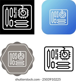 Motherboard Unique Vector Icon Illustration