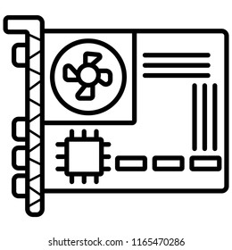 Motherboard vector icon