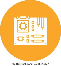 Motherboard vector icon. Can be used for printing, mobile and web applications.