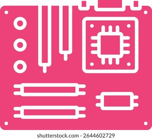 Motherboard vector icon. Can be used for printing, mobile and web applications.