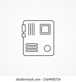 Motherboard vector icon sign symbol
