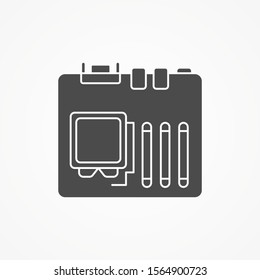 Motherboard vector icon sign symbol