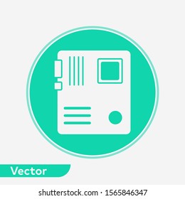 Motherboard vector icon sign symbol