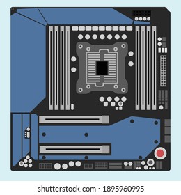 motherboard vector illustration for web