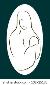 motherhood icon - vector
