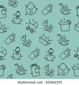 Motherhood icons pattern