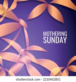 Mothering Sunday. Design Suitable For Greeting Card Poster And Banner