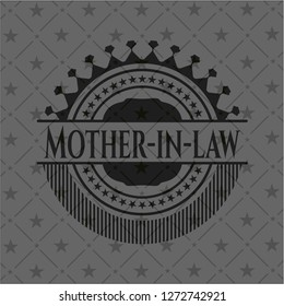 Mother-in-law retro style black emblem