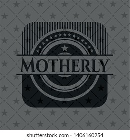 Motherly dark badge. Vector Illustration. Detailed.