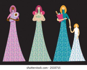 mothers and children