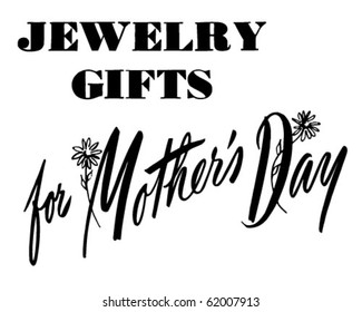 For Mother's Day - Ad Header - Retro Clipart