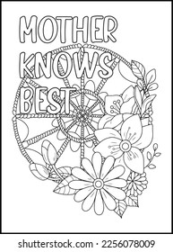 Mothers Day Adult Coloring Pages