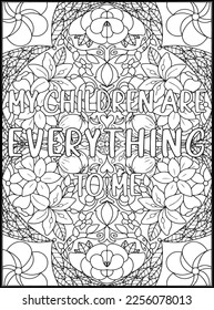 Mothers Day Adult Coloring Pages
