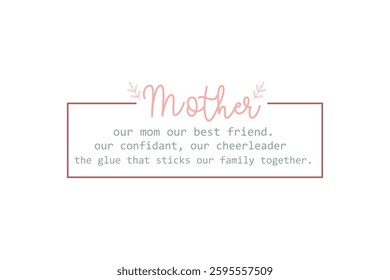 Mother's Day Appreciation Lettering Design