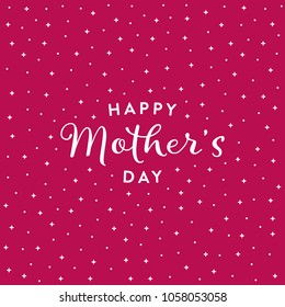 Mother's Day Appreciation Vector Text Background Illustration