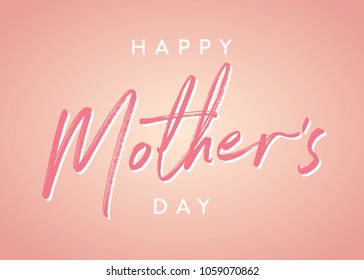 Mother's Day Appreciation Vector Text Background Illustration