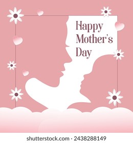 Mother's Day Appreciation Vector Text Background Illustration