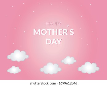Mother's day background vector illustration