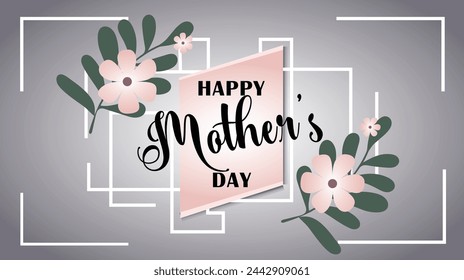 Mothers day banner template.web banner template for marketing promotion and advertising.