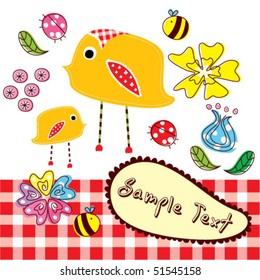 mother's day bird card