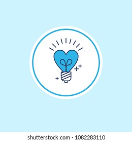 Mother's day blue icon with light blue background vector 