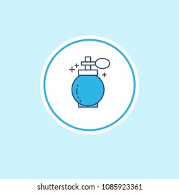 Mother's day blue icon with light blue background vector 