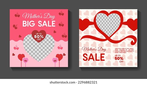 Mother's day business marketing social media banner post template