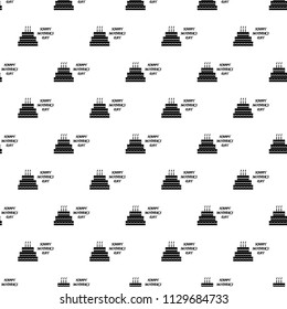 Mother's Day Cake icon in Pattern style on white background